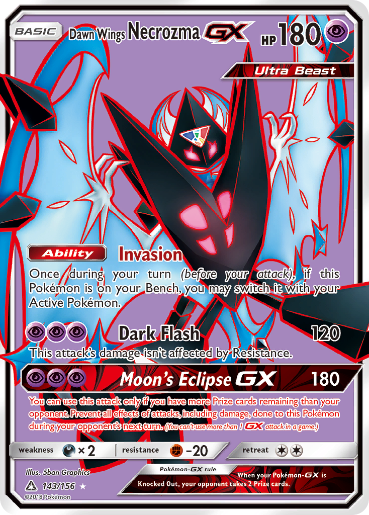 Dawn Wings Necrozma GX (143/156) [Sun & Moon: Ultra Prism] | Golgari Games