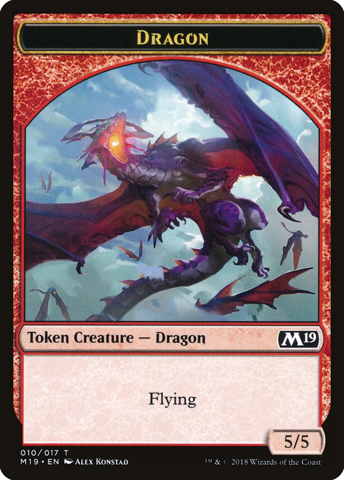 Dragon Token (010/017) [Core Set 2019 Tokens] | Local Legends