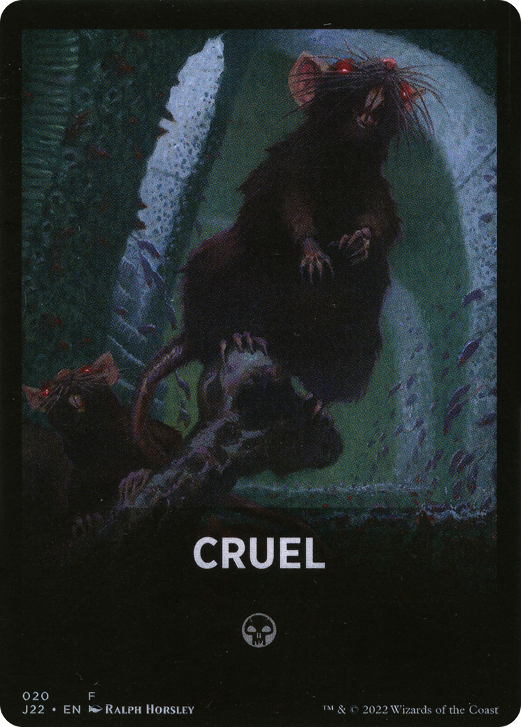 Cruel Theme Card [Jumpstart 2022 Front Cards] | Golgari Games