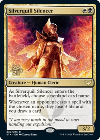 Silverquill Silencer [Strixhaven: School of Mages Prerelease Promos] | Local Legends