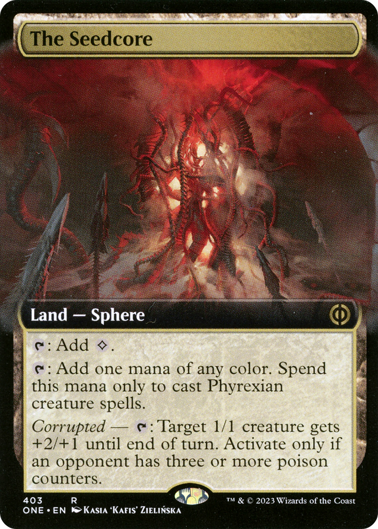 The Seedcore (Extended Art) [Phyrexia: All Will Be One] | Golgari Games