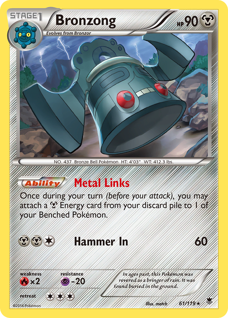 Bronzong (61/119) [XY: Phantom Forces] | Golgari Games