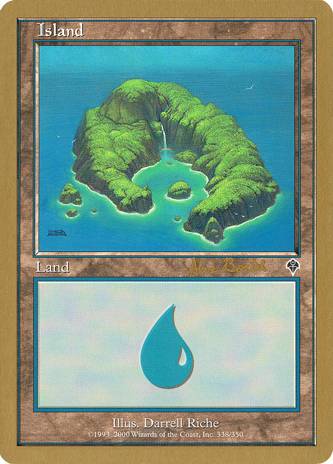 Island (ab338) (Alex Borteh) [World Championship Decks 2001] | Golgari Games