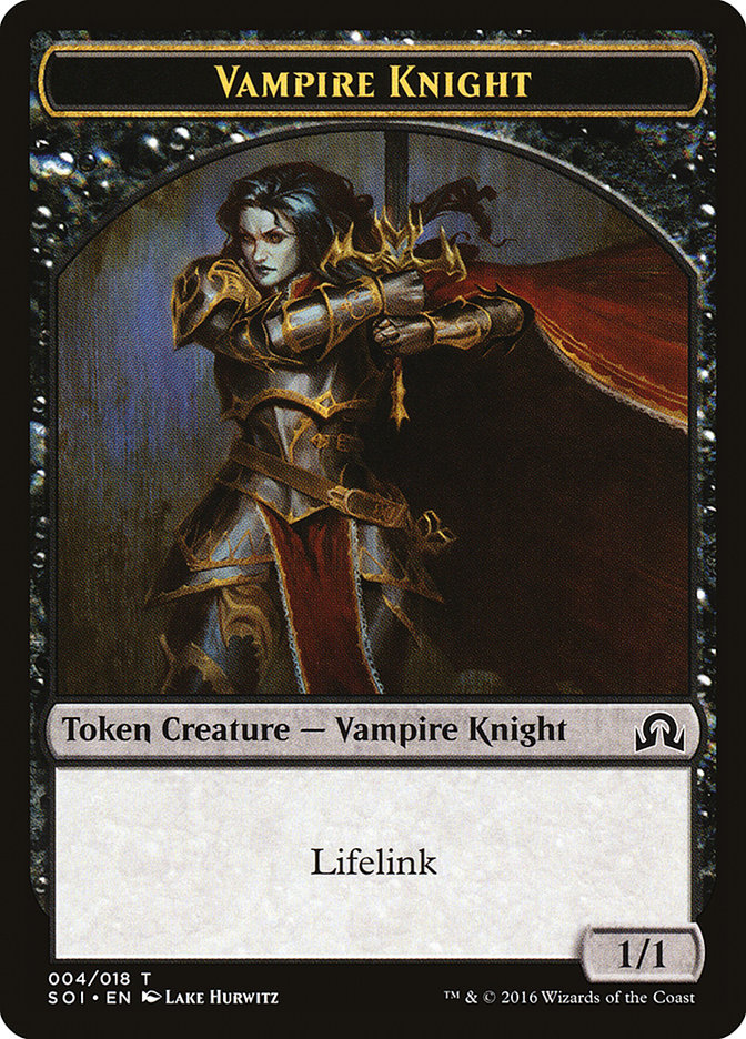 Vampire Knight Token [Shadows over Innistrad Tokens] | Golgari Games