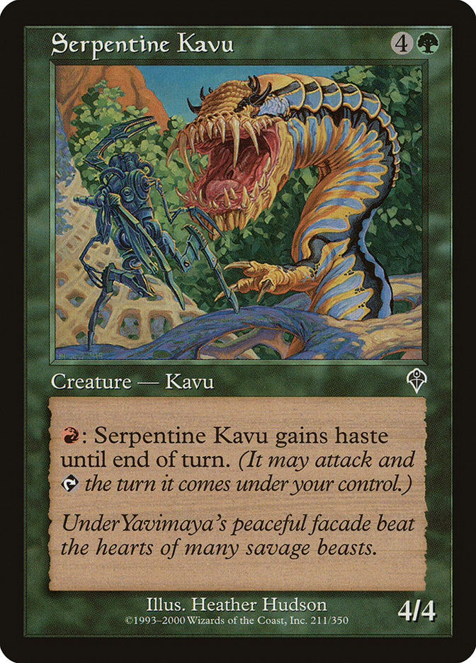 Serpentine Kavu [Invasion] | Golgari Games