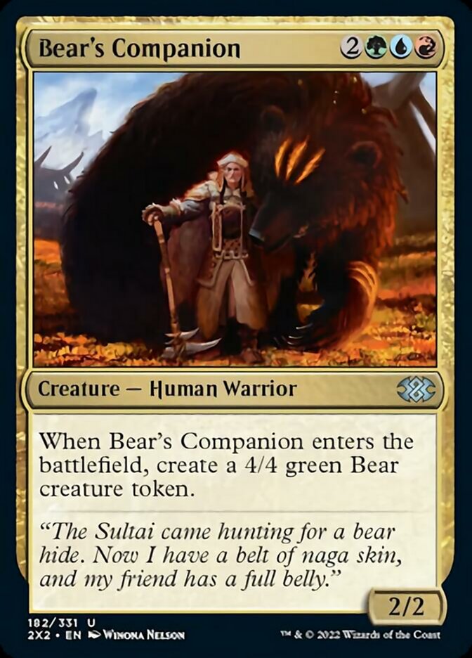 Bear's Companion [Double Masters 2022] | Golgari Games