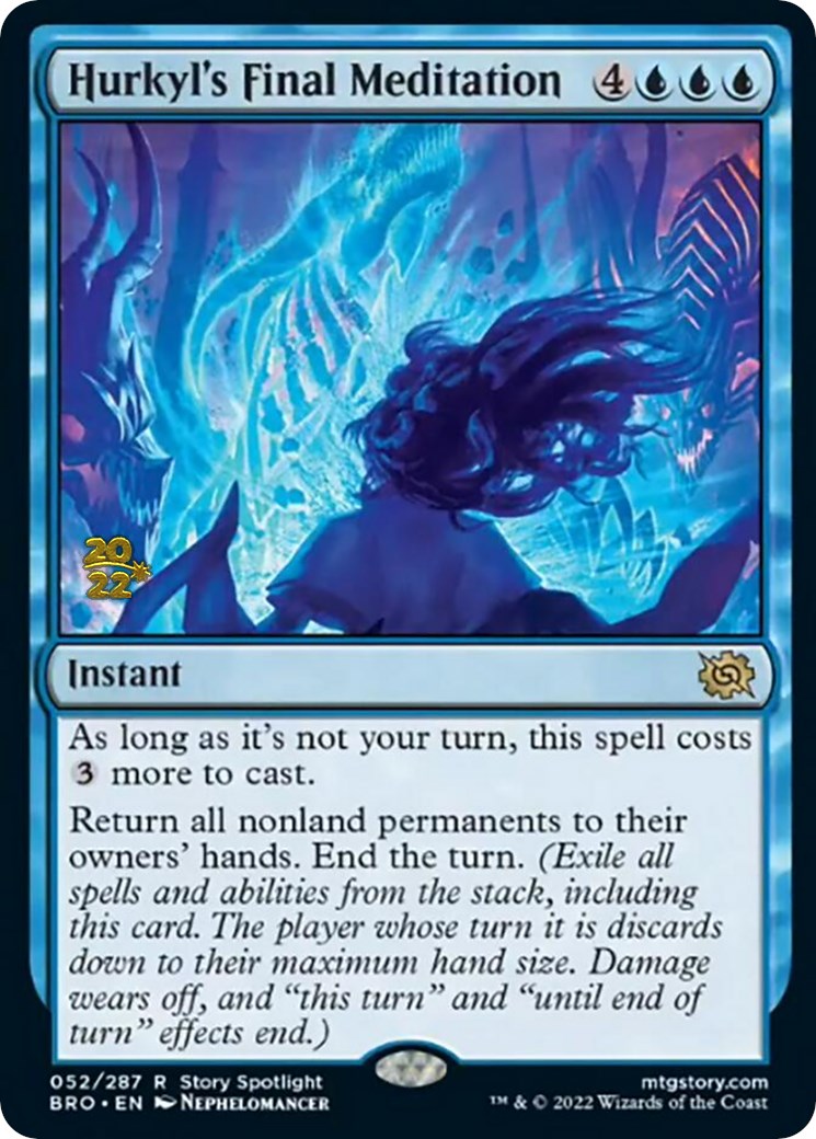 Hurkyl's Final Meditation [The Brothers' War: Prerelease Promos] | Local Legends