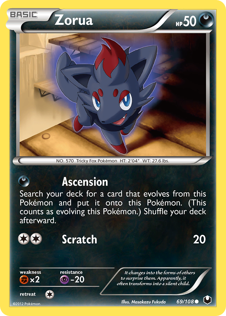 Zorua (69/108) [Black & White: Dark Explorers] | Golgari Games