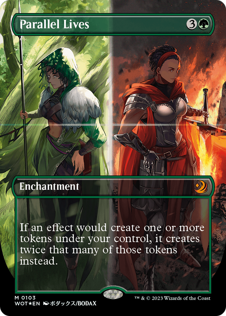 Parallel Lives (Anime Borderless) (Confetti Foil) [Wilds of Eldraine: Enchanting Tales] | Local Legends