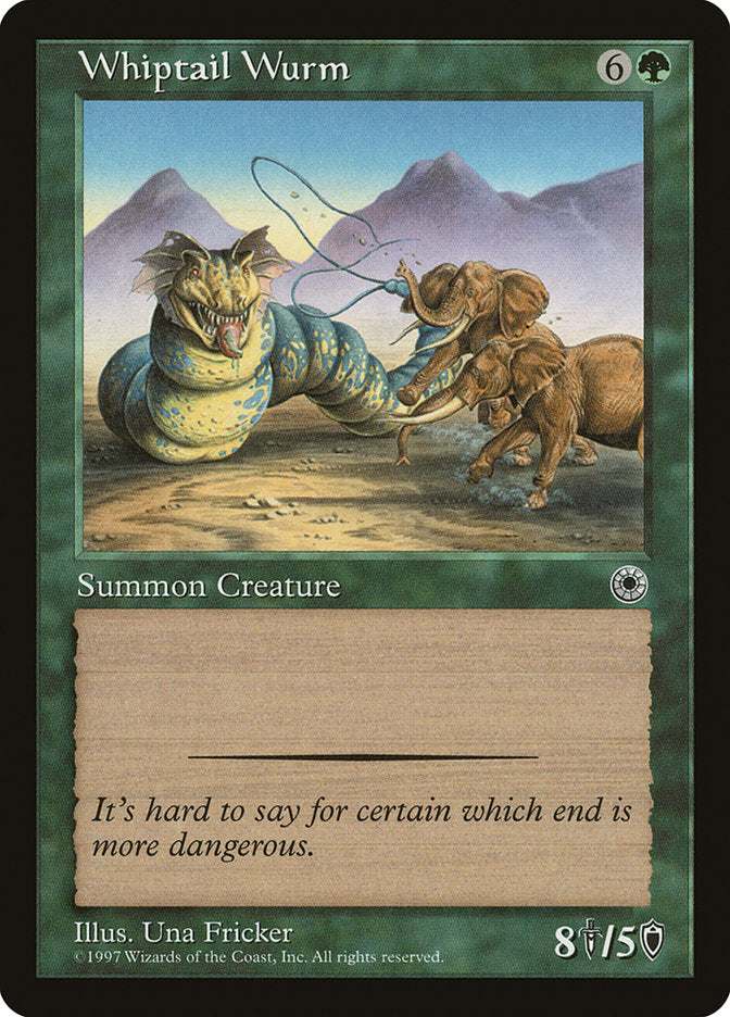 Whiptail Wurm [Portal] | Golgari Games