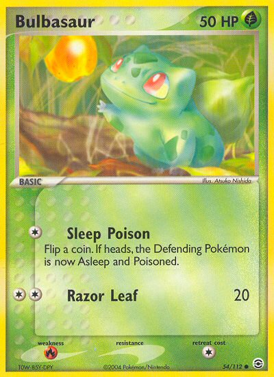 Bulbasaur (54/112) [EX: FireRed & LeafGreen] | Golgari Games