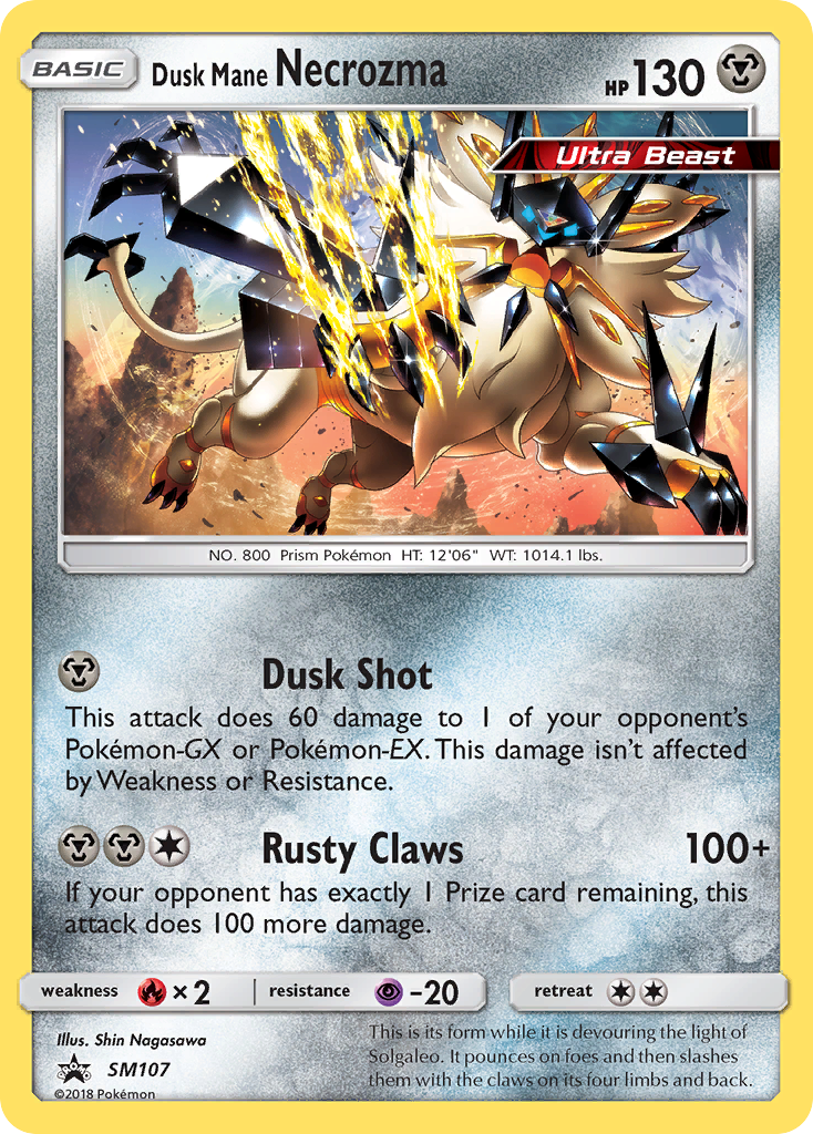 Dusk Mane Necrozma (SM107) [Sun & Moon: Black Star Promos] | Golgari Games