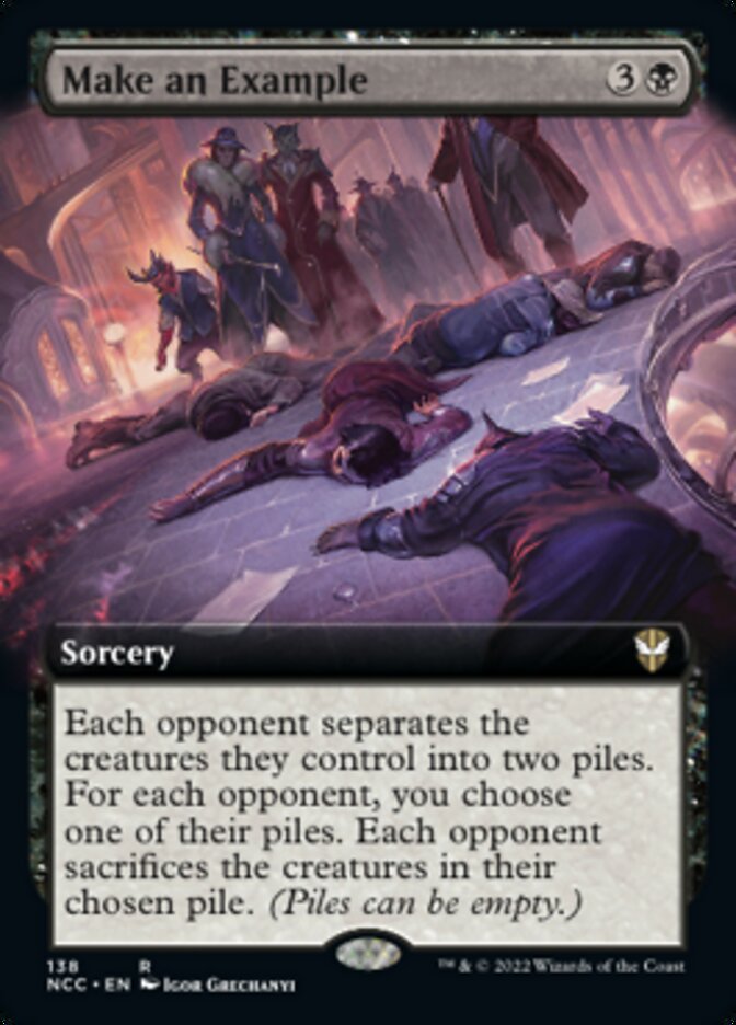 Make an Example (Extended Art) [Streets of New Capenna Commander] | Local Legends