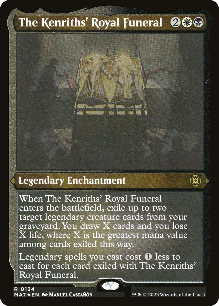 The Kenriths' Royal Funeral (Foil Etched) [March of the Machine: The Aftermath] | Golgari Games