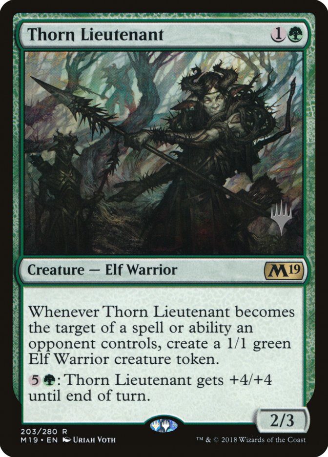 Thorn Lieutenant (Promo Pack) [Core Set 2019 Promos] | Golgari Games