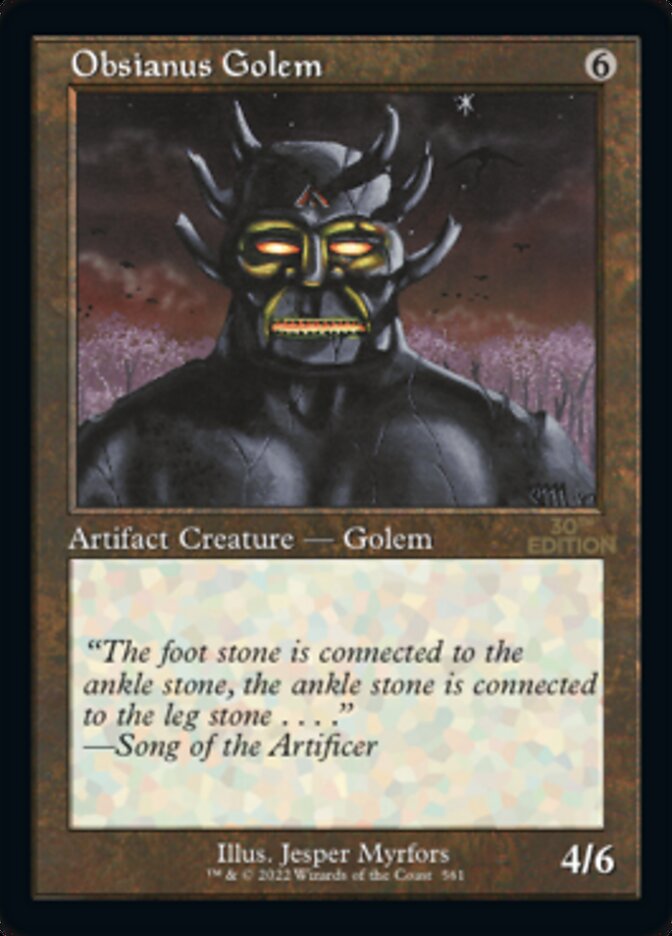 Obsianus Golem (Retro) [30th Anniversary Edition] | Local Legends