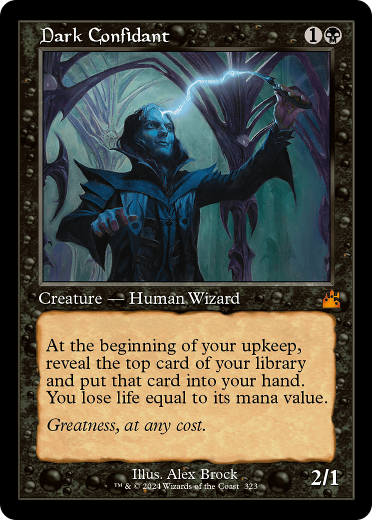 Dark Confidant (Retro Frame) [Ravnica Remastered] | Local Legends