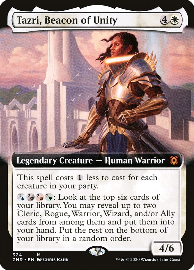 Tazri, Beacon of Unity (Extended Art) [Zendikar Rising] | Local Legends