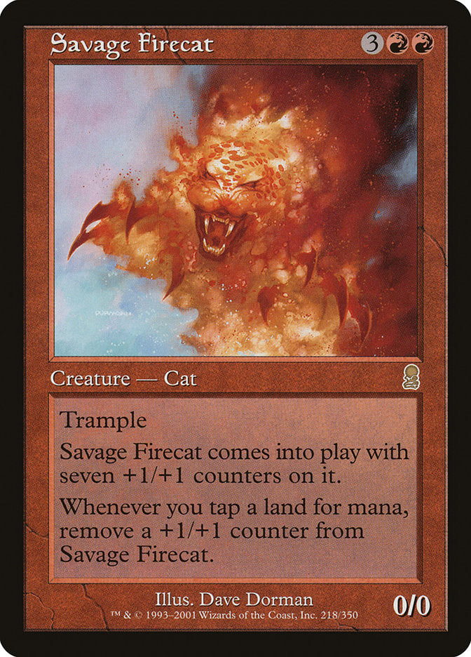 Savage Firecat [Odyssey] | Golgari Games