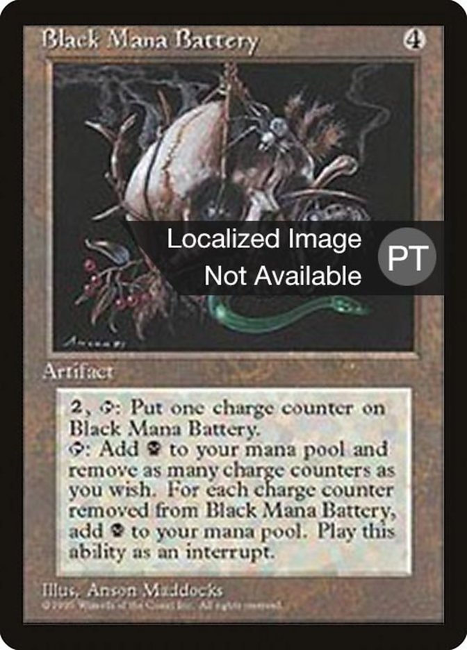 Black Mana Battery [Fourth Edition (Foreign Black Border)] | Local Legends