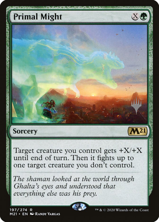 Primal Might (Promo Pack) [Core Set 2021 Promos] | Golgari Games