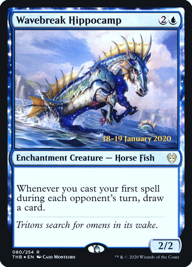 Wavebreak Hippocamp [Theros Beyond Death Prerelease Promos] | Golgari Games