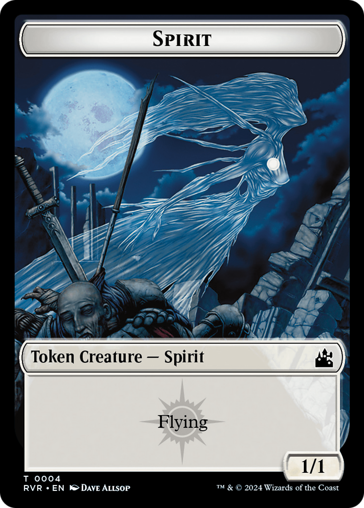 Goblin (0008) // Spirit (0004) Double-Sided Token [Ravnica Remastered Tokens] | Golgari Games