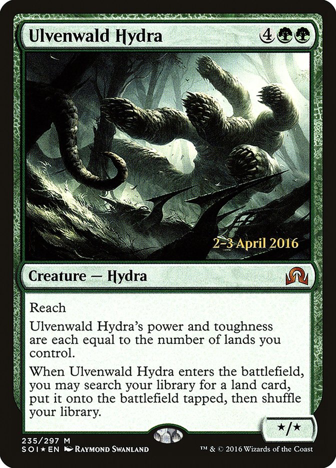 Ulvenwald Hydra [Shadows over Innistrad Prerelease Promos] | Golgari Games