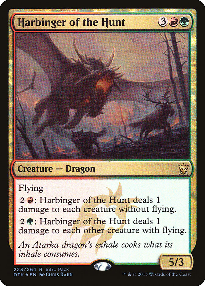 Harbinger of the Hunt (Intro Pack) [Dragons of Tarkir Promos] | Golgari Games