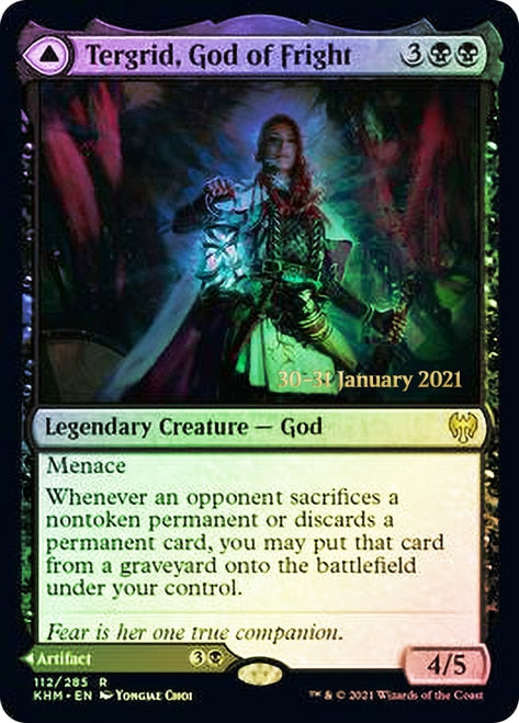 Tergrid, God of Fright // Tergrid's Lantern [Kaldheim Prerelease Promos] | Golgari Games