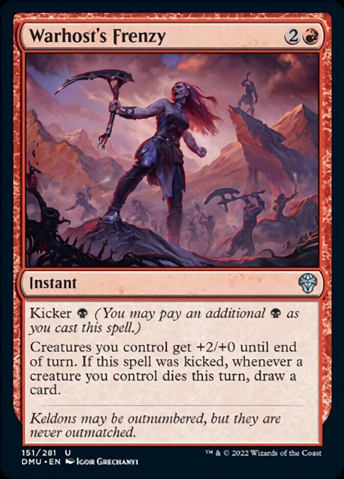 Warhost's Frenzy [Dominaria United] | Local Legends