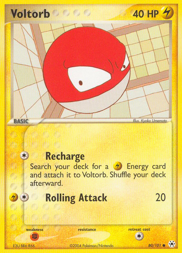 Voltorb (80/101) [EX: Hidden Legends] | Golgari Games