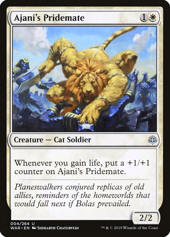 Ajani's Pridemate [War of the Spark] | Local Legends
