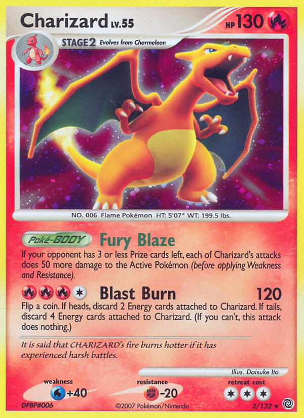 Charizard (3/132) [Diamond & Pearl: Secret Wonders] | Golgari Games