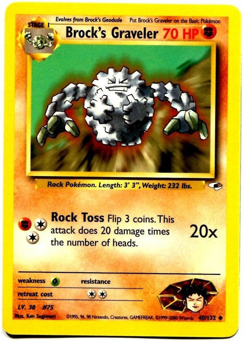 Brock's Graveler (40/132) [Gym Heroes Unlimited] | Local Legends