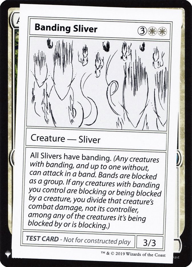 Banding Sliver [Mystery Booster Playtest Cards] | Golgari Games