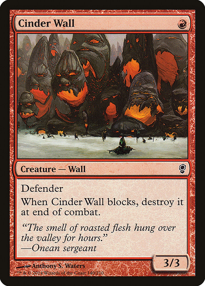 Cinder Wall [Conspiracy] | Golgari Games