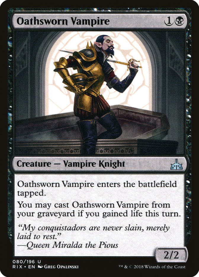 Oathsworn Vampire [Rivals of Ixalan] | Golgari Games