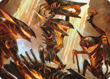Gleeful Demolition Art Card [Phyrexia: All Will Be One Art Series] | Local Legends