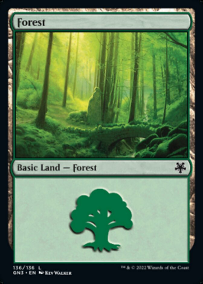 Forest (136) [Game Night: Free-for-All] | Golgari Games