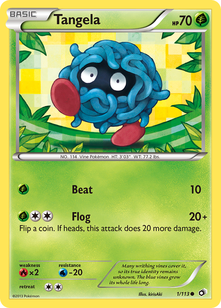 Tangela (1/113) [Black & White: Legendary Treasures] | Golgari Games