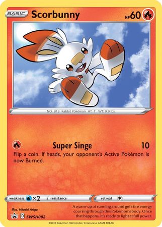 Scorbunny (SWSH002) [Sword & Shield: Black Star Promos] | Golgari Games