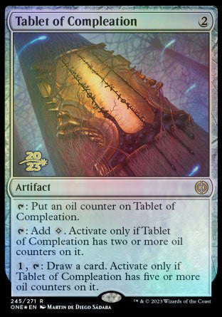 Tablet of Compleation [Phyrexia: All Will Be One Prerelease Promos] | Golgari Games