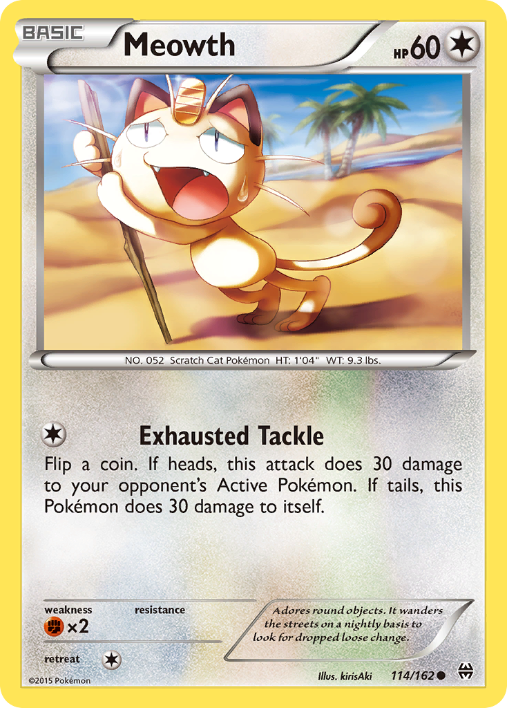 Meowth (114/162) [XY: BREAKthrough] | Golgari Games