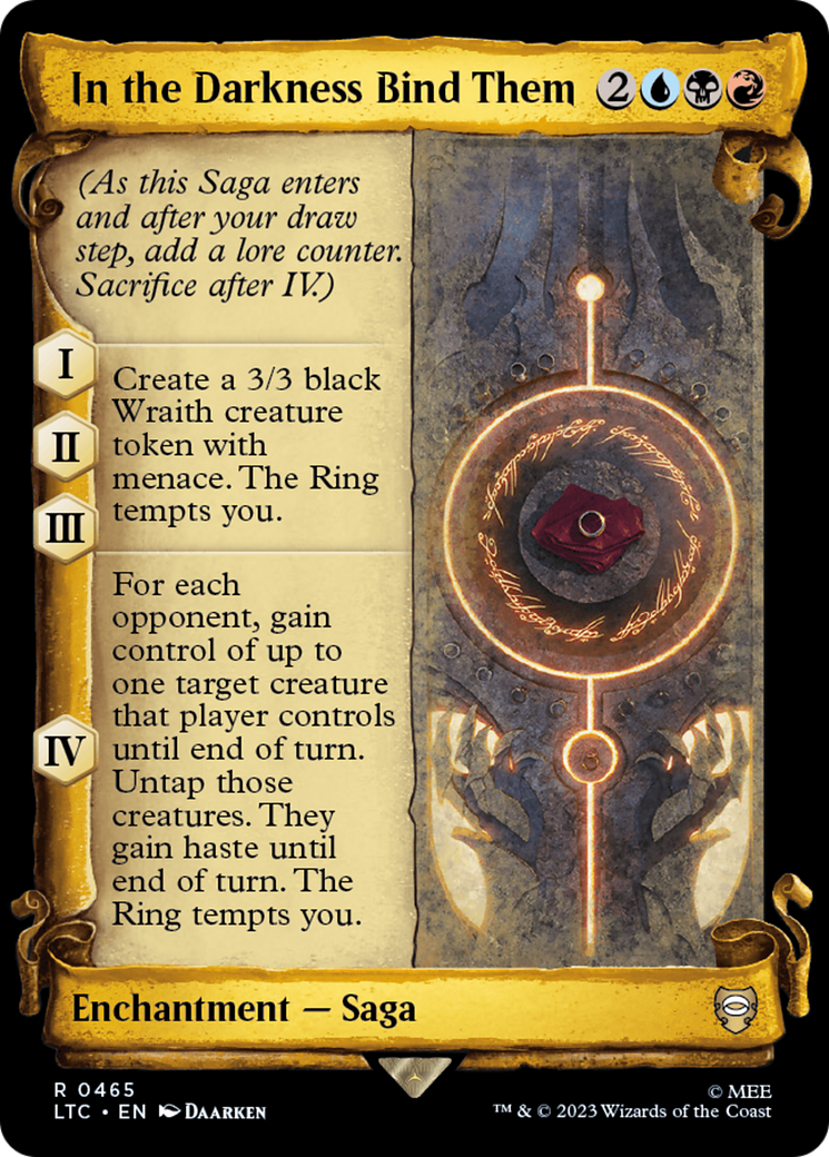 In the Darkness Bind Them [The Lord of the Rings: Tales of Middle-Earth Commander Showcase Scrolls] | Golgari Games