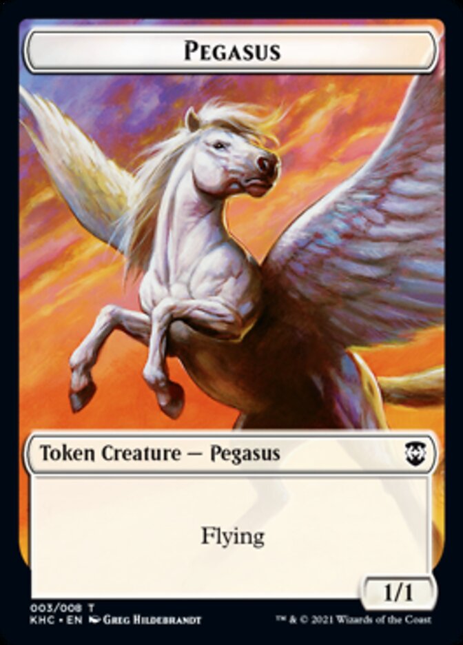 Pegasus Token [Kaldheim Commander Tokens] | Local Legends