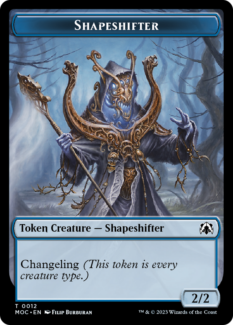 Blood // Shapeshifter Double-Sided Token [March of the Machine Commander Tokens] | Local Legends