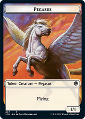 Pegasus // Faerie Double-Sided Token [Starter Commander Decks] | Local Legends