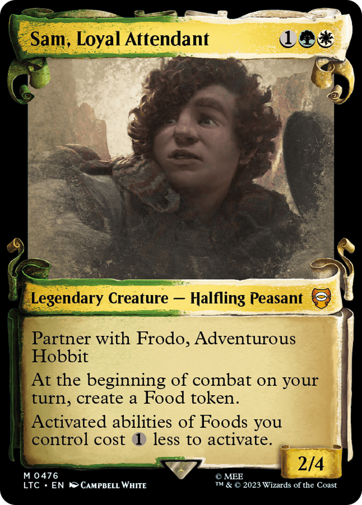 Sam, Loyal Attendant [The Lord of the Rings: Tales of Middle-Earth Commander Showcase Scrolls] | Golgari Games