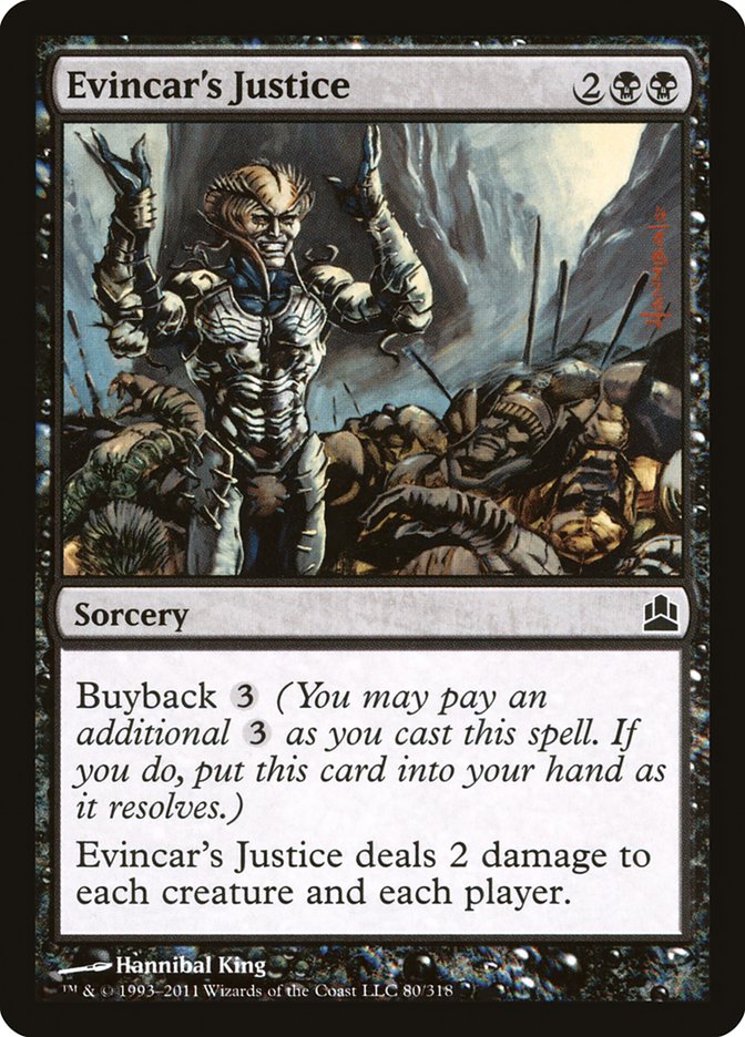 Evincar's Justice [Commander 2011] | Local Legends